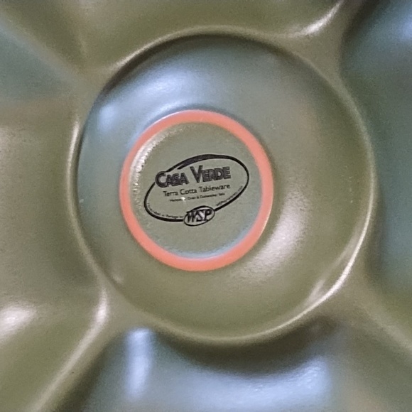 Casa Verde terra Cotta divided platter - Picture 3 of 5